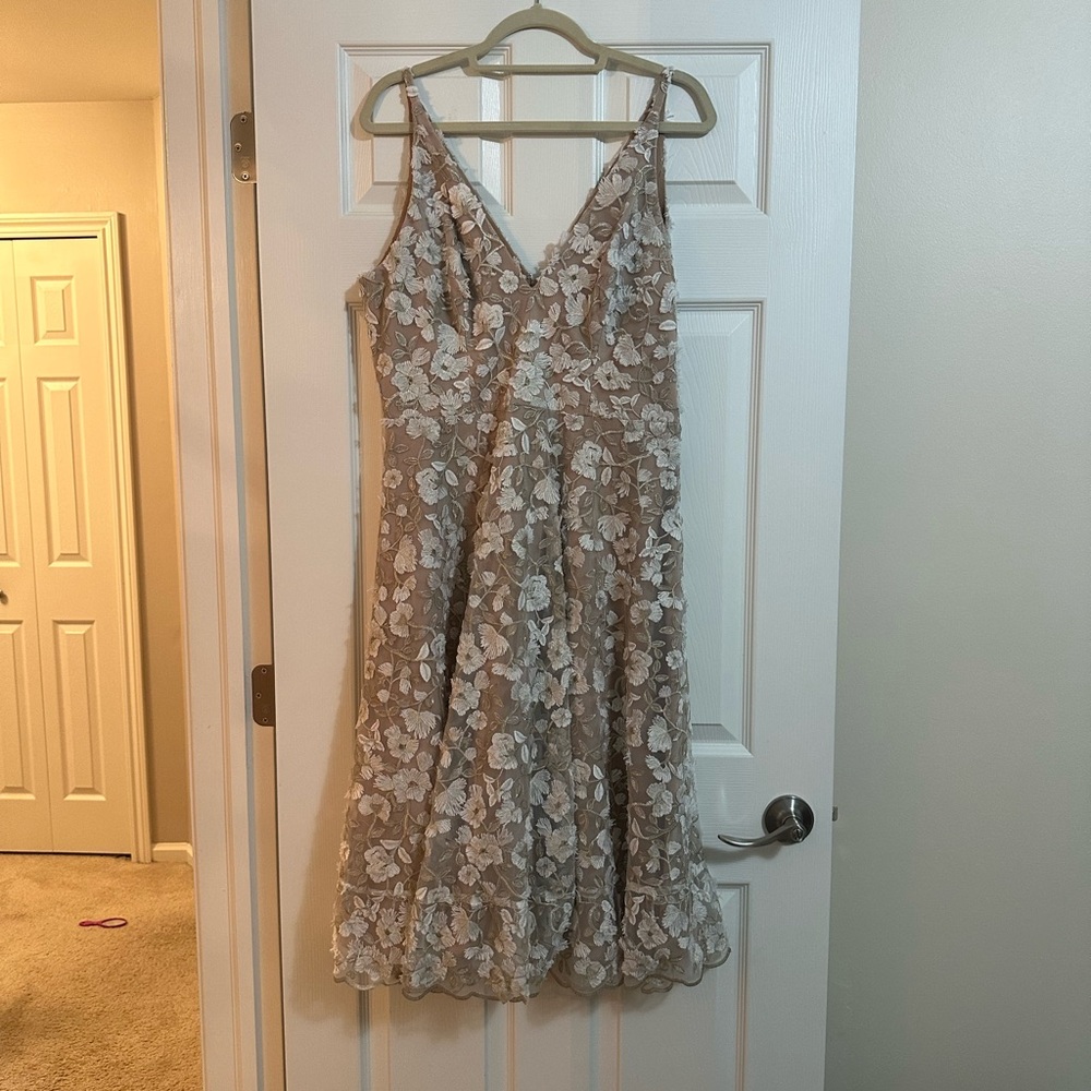 Dress the Population Elisa Embroidered Fit & Flare Dress